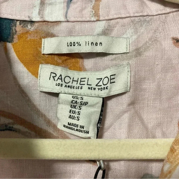 NWT Rachel Zoe floral 100%  linen dress - Picture 5 of 5